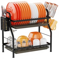 2 Tier Dish Drying Rack Rustproof Dish Rack and Drainboard Set - Bed Bath &  Beyond - 37784347